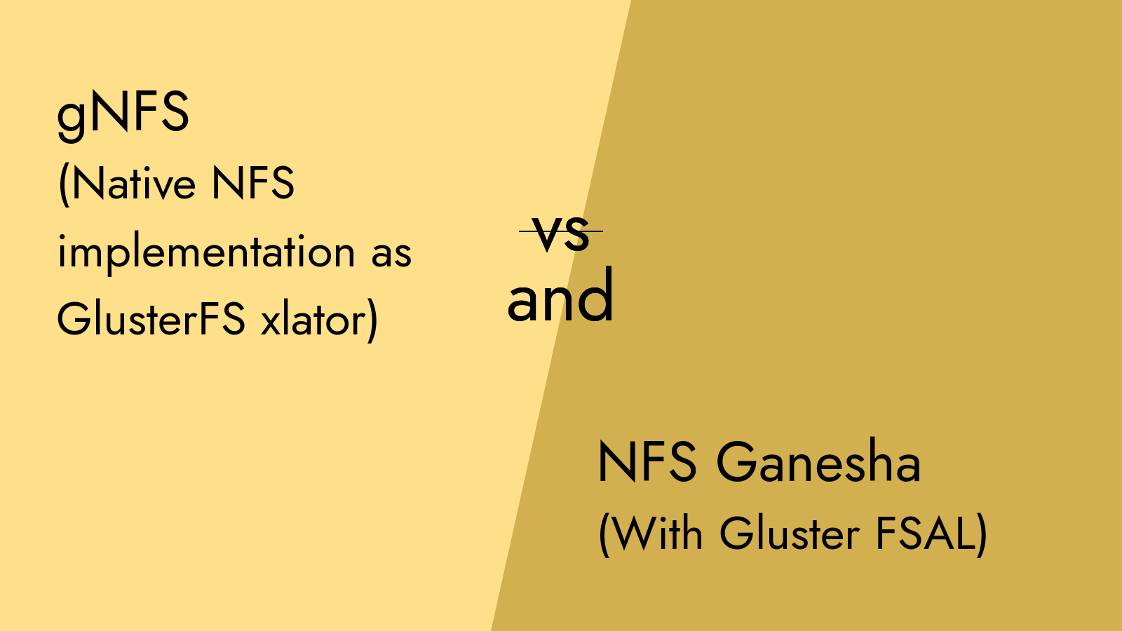 Gnfs and NFS Ganesha